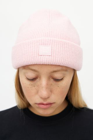 Acne Studios Pink Wool Small Face Beanie