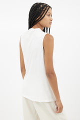 Acne Studios SS 2013 White Zone Fringe Tank