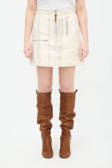 Acne Studios Striped Zip Fly Skirt
