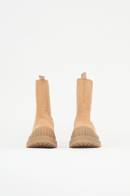 Acne Studios Suede & Rubber Lug Chelsea Boot