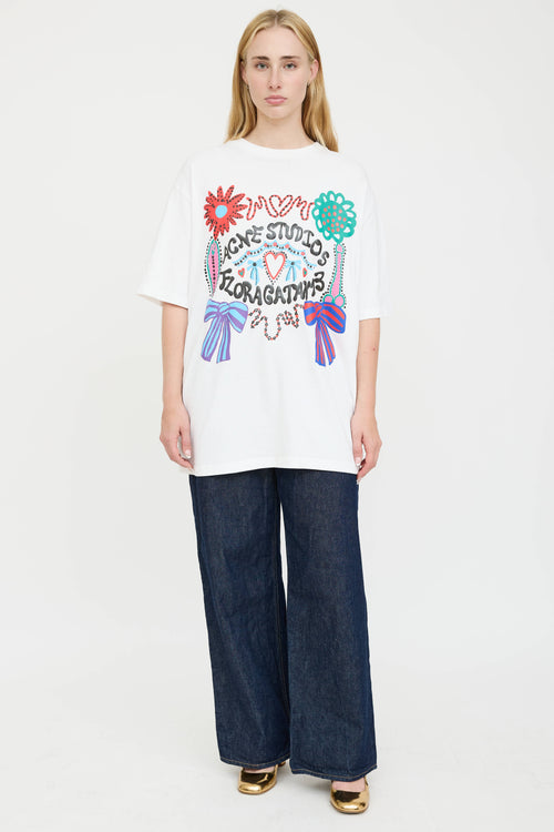 Acne Studios Enriko Flower T-Shirt