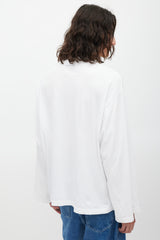 Acne Studios White & Multicolour Graphic Top
