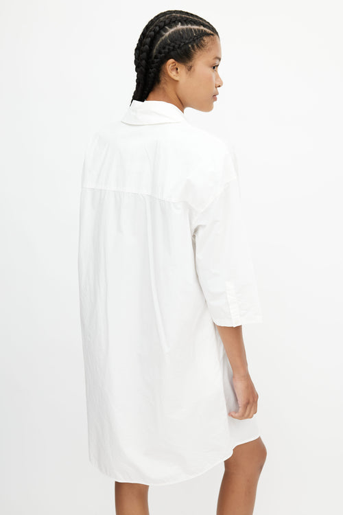 Acne Studios White Shirt Dress