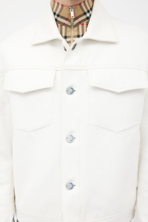 Acne Studios White Twill Magnite Work Jacket