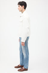 Acne Studios White Twill Magnite Work Jacket
