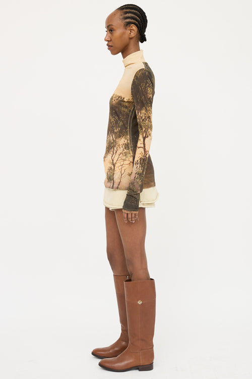 Acne Studios Tree Print Mesh Top