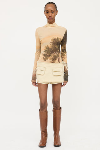 Acne Studios Tree Print Mesh Top