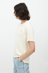 Acne Studios Yellow & Pink Face Logo T-Shirt