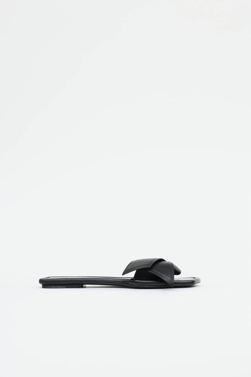 Acne Studios Leather Musubi Bow Sandal