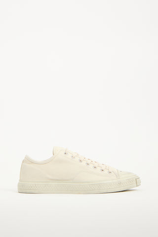 Acne Studios Cream Canvas Low Top Sneaker