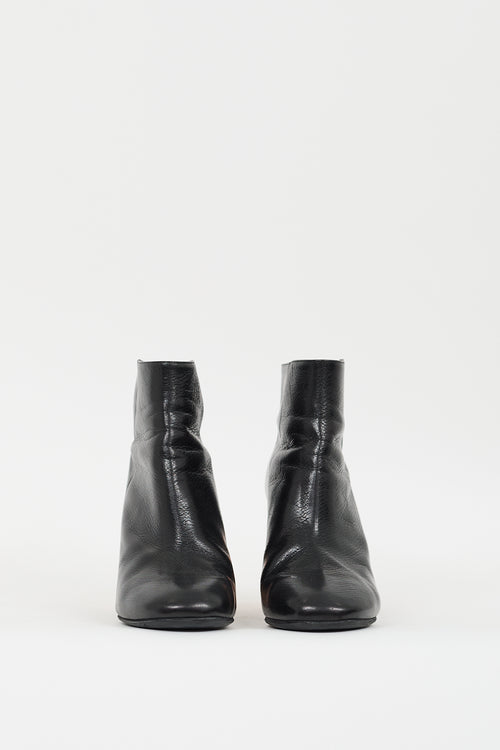 Acne Studios Black & Bronze Leather Ora Boot