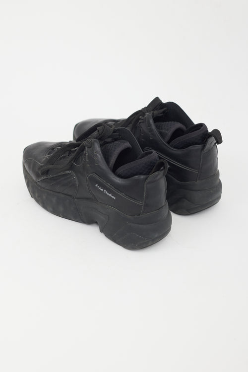 Acne Studios Black Leather Rockaway Sneaker
