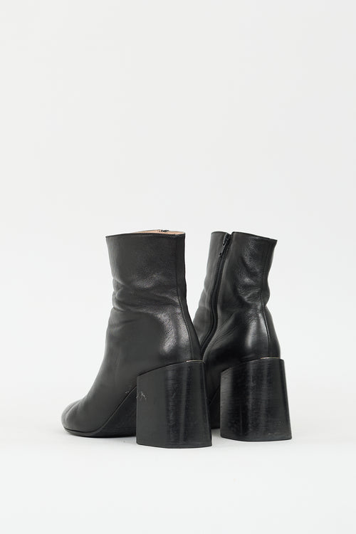 Acne Studios Black Leather Ankle Boot