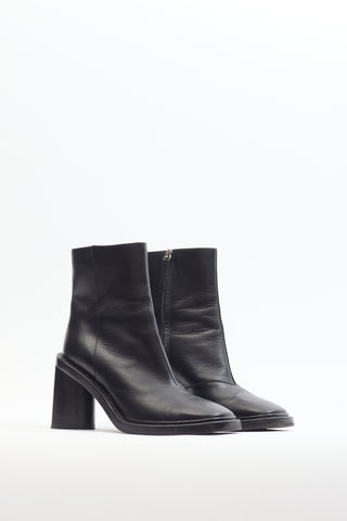 Acne Studios Black Leather Booker Ankle Boot