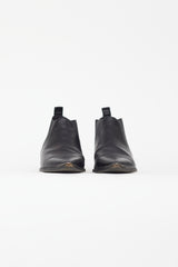 Acne Studios Black Leather Low Chelsea Boot