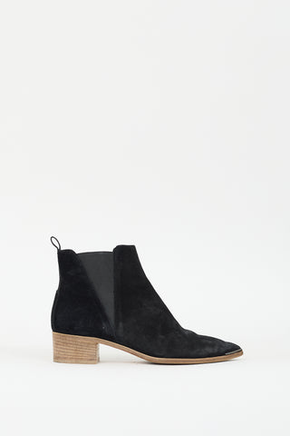 Acne Studios Black Suede Chelsea Boot