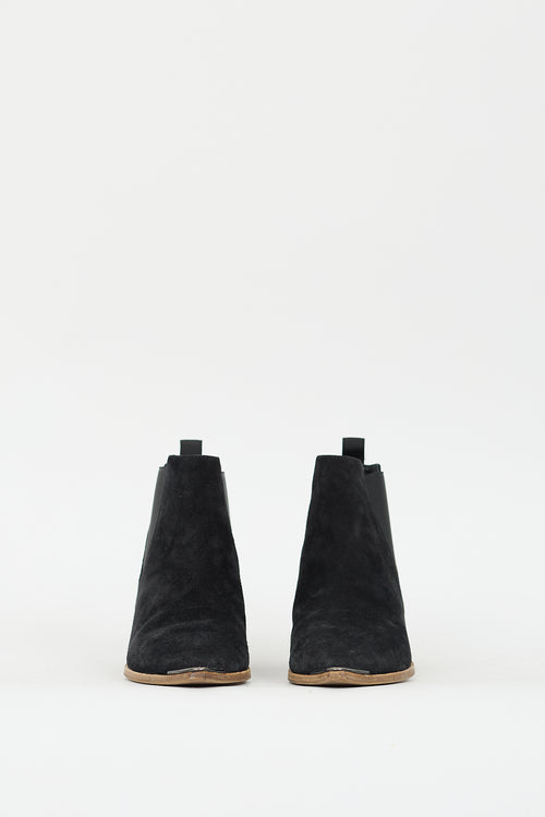 Acne Studios Black Suede Chelsea Boot