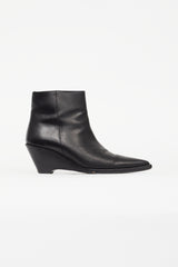 Acne Studios Black Cony Leather Boot