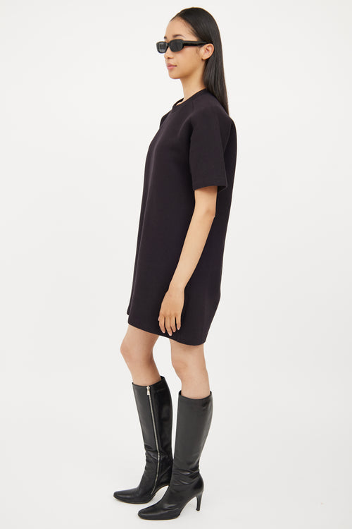 Acne Studios Black Short Sleeve Dress