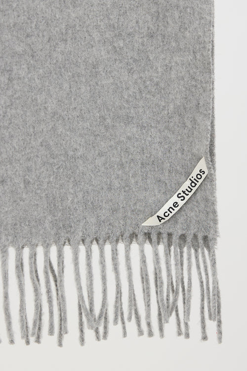 Acne Studios Brushed Wool Fringe Scarf