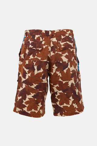 Canvas Printed Cargo Shorts
