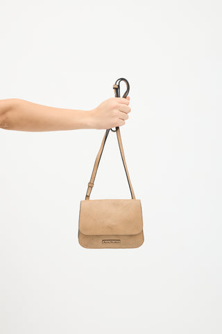 Acne Studios Cracked Leather Platt Crossbody Bag