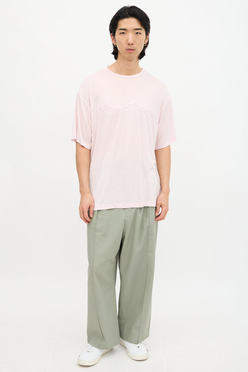 Acne Studios Cursive Logo T-Shirt