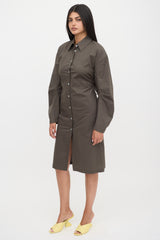 Acne Studios Cutout Shirt Dress