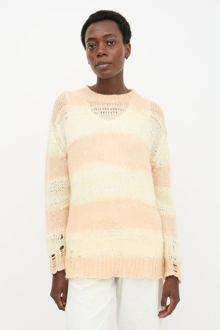 Acne Studios Distressed Stripe Sweater