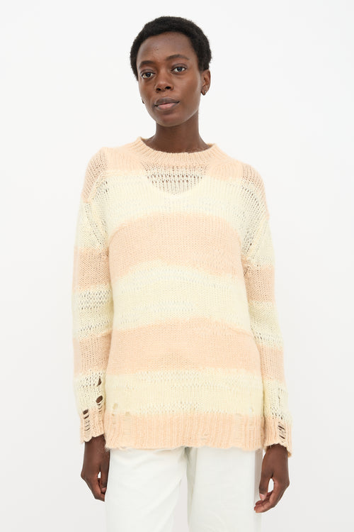 Acne Studios Distressed Stripe Sweater