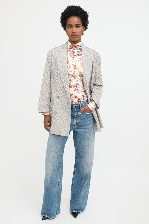 Acne Studios Floral Jacquard Jay Blazer