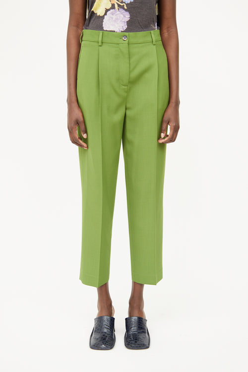 Acne Studios Green Pleated  Pant