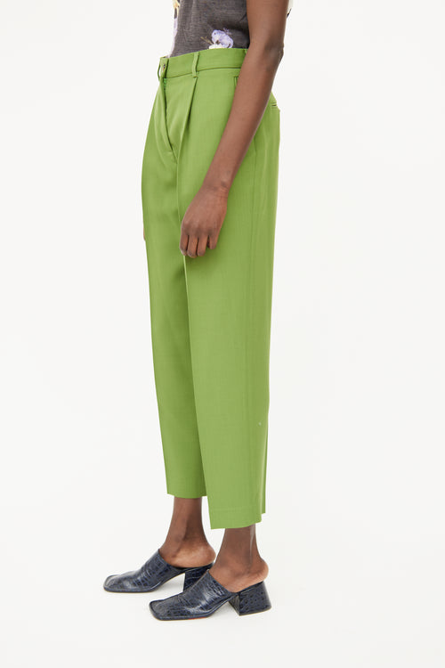 Acne Studios Green Pleated  Pant