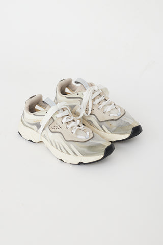 Acne Studios Grey & White Translucent Buzz Sneaker
