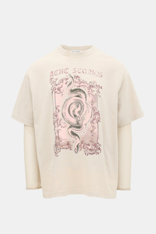 Acne Studios Layered Logo T-Shirt