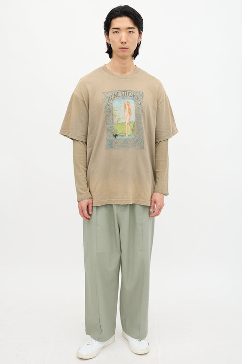 Acne Studios Layered Venus Graphic T-Shirt
