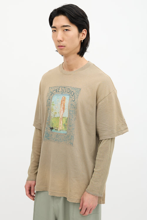 Acne Studios Layered Venus Graphic T-Shirt