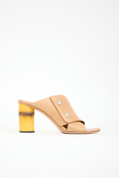 Acne Studios Leather Bamboo Mule