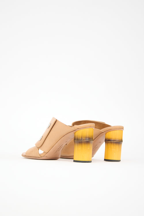Acne Studios Leather Bamboo Mule