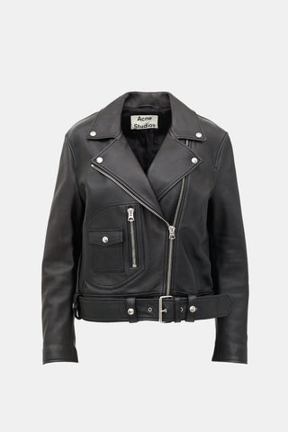 Acne Studios Leather New Merlyn Jacket