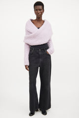 Acne Studios Purple Wool Knit Bolero