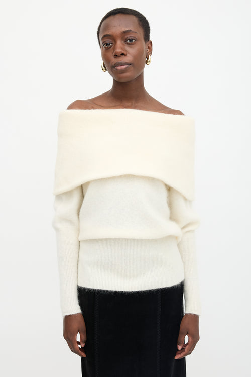 Acne Studios Mohair Daze Foldover Sweater