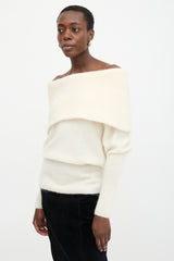 Acne Studios Mohair Daze Foldover Sweater
