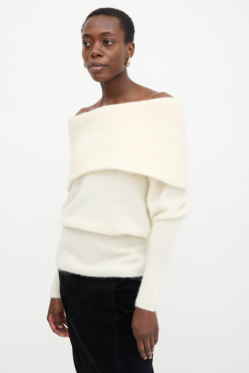 Acne Studios Mohair Daze Foldover Sweater