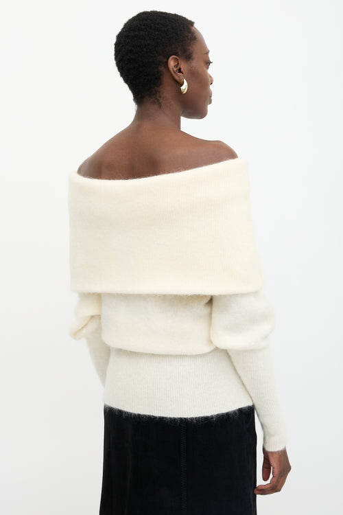 Acne Studios Mohair Daze Foldover Sweater