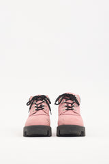 Acne Studios Pink Leather Tinne Hiking Boot