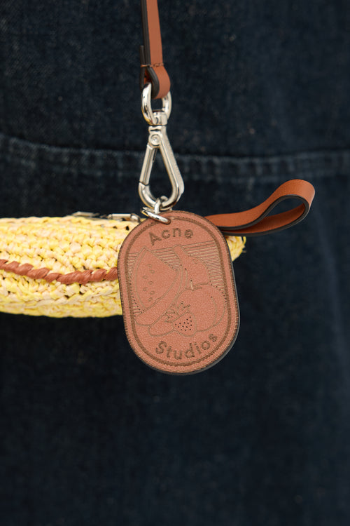 Acne Studios Raffia Anoki Banana Bag