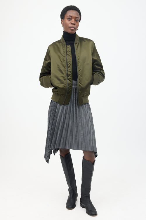 Acne Studios Satin Leia Bomber Jacket