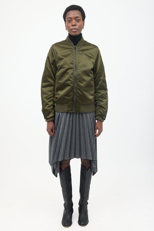 Acne Studios Satin Leia Bomber Jacket