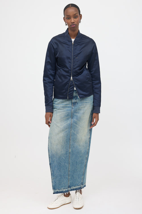 Acne Studios Satin Mylon Bomber Jacket